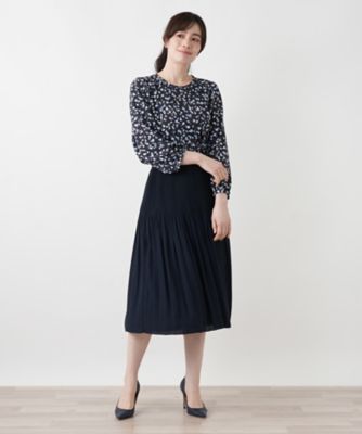 リバーシブルフレアスカート【Leilian WHITE LABEL