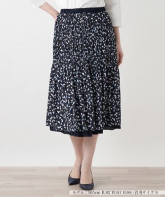 ＜Leilian (Women)＞リバーシブルフレアスカート【Ｌｅｉｌｉａｎ　ＷＨＩＴＥ　ＬＡＢＥＬ】