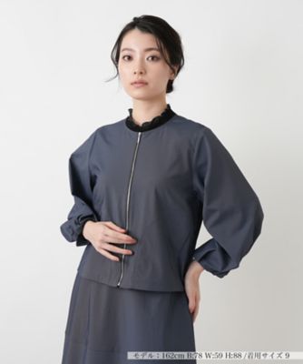 ノーカラージップジャケット | BOURGE (Women)/ブールジュ | 三越
