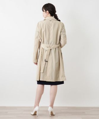 美品　レリアン　シルクコート　ステンカラーコート　トレンチコート ステンカラートレンチコート【CINZIA ROCCA】 | Leilian