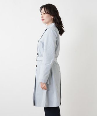 美品　レリアン　シルクコート　ステンカラーコート　トレンチコート ステンカラートレンチコート【CINZIA ROCCA】 | Leilian