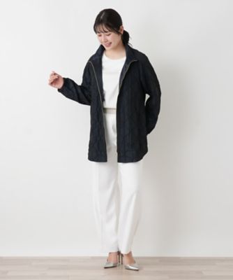 スタンドカラージップコート【ROCHAS Premiere