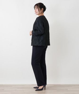 ジャカードノーカラージャケット【ROCHAS Premiere