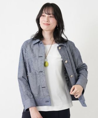 ボタニカル刺繍ジャケット【ROCHAS Premiere 