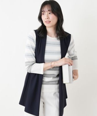 ＜Leilian (Women)＞セミロングベスト【ＲＯＣＨＡＳ　Ｐｒｅｍｉｅｒｅ】