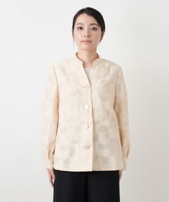 Leilian レリアン 光沢感 春ジャケット 日本製 ジャケット|レリアン | レリアン公式オンラインストア