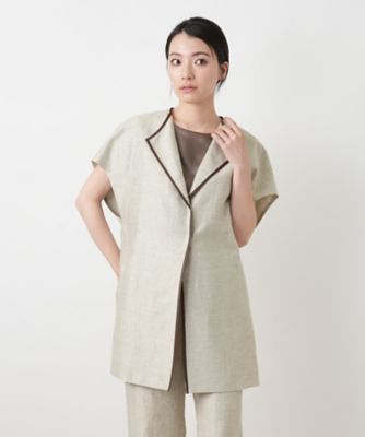 値下げしました。ROMEITALY 高級ベスト テーラードベスト【ROCHAS Premiere】 | Leilian (Women