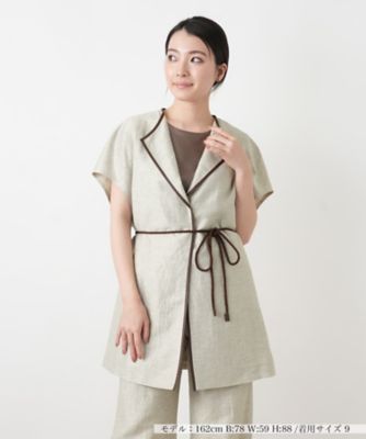 ＜Leilian (Women)＞テーラードベスト【ＲＯＣＨＡＳ　Ｐｒｅｍｉｅｒｅ】