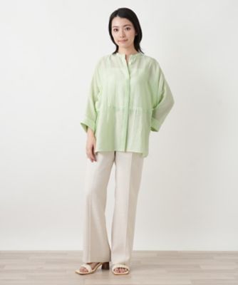 バンドカラードロストブラウス【ROCHAS Premiere 
