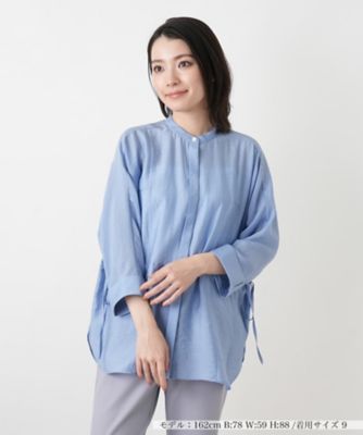 ＜Leilian (Women)＞バンドカラードロストブラウス【ＲＯＣＨＡＳ　Ｐｒｅｍｉｅｒｅ】
