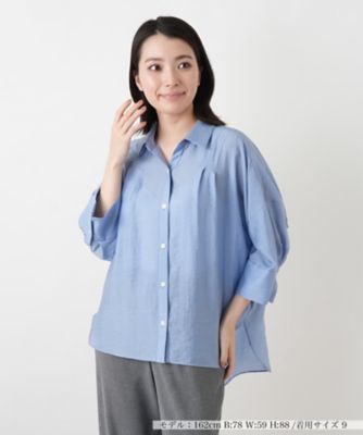＜Leilian (Women)＞ボリュームタックブラウス【ＲＯＣＨＡＳ　Ｐｒｅｍｉｅｒｅ】