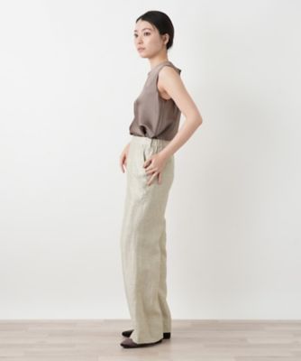 ワッシャーワイドパンツ【ROCHAS Premiere】 | Leilian