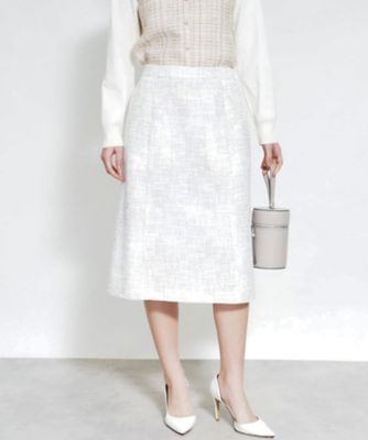 ＜BOURGE (Women)＞ツイードタイトスカート【ＢＯＵＲＧＥ】