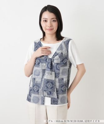 ＜Leilian (Women)＞ペイズリー柄ブラウスアンサンブル【Ｌｅｉｌｉａｎ　ＷＨＩＴＥ　ＬＡＢＥＬ】