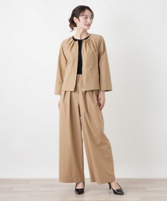 ノーカラージップジャケット【Leilian WHITE LABEL
