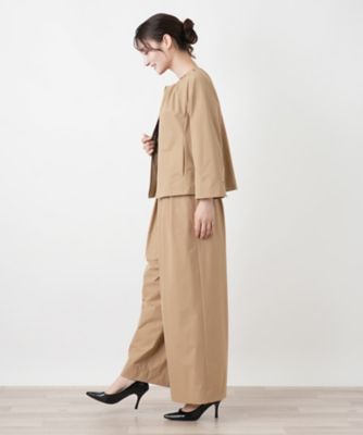 ノーカラージップジャケット【Leilian WHITE LABEL