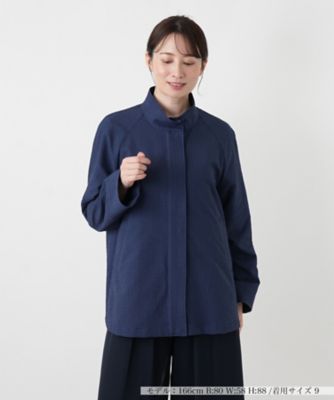 ＜Leilian (Women)＞ギンガムチェックスタンドカラージャケット