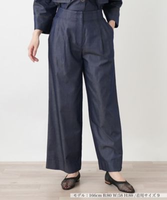 タックデニムワイドパンツ | Leilian (Women)/レリアン | 三越伊勢丹
