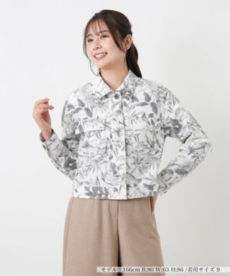 ＜Leilian (Women)＞サッカー地ショールジャケット【Ｒｉｃｈ　１－ｍｉｌｅ】【２６年３月カタログ】