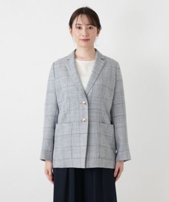 ウィンドーペンテーラードジャケット【ROCHAS Premiere