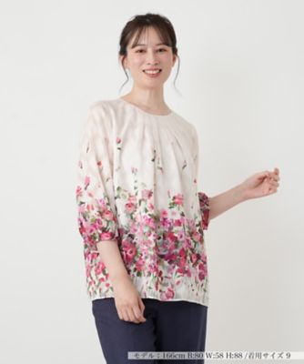 flower様⭐️レーヨンナイロンギャザーブラウス 袖flower刺しゅうギャザーブラウス – to blossom