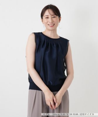 ＜Leilian (Women)＞ノースリーブレイヤードニット