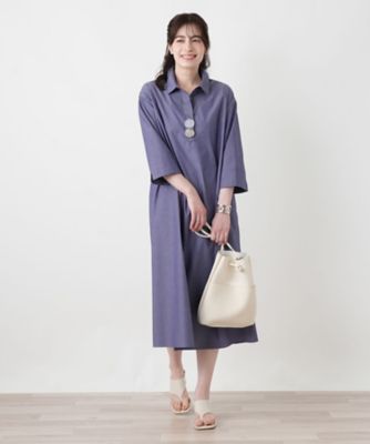 比翼七分袖シャツワンピース | Leilian (Women)/レリアン | 三越伊勢丹