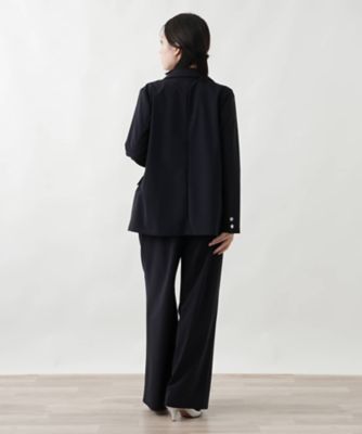 Leilian ダブルテーラードジャケット ダークグレー 9 ブレザー leilian 