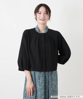 【美品】Leilianブラウス ボリュームスリーブSIZE F ボリュームスリーブ比翼ブラウス | Leilian (Women)/レリアン | 三越