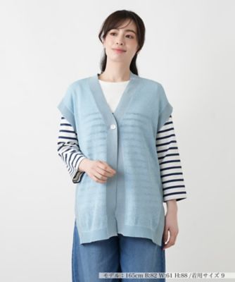 ＜Leilian (Women)＞ラメニットベスト