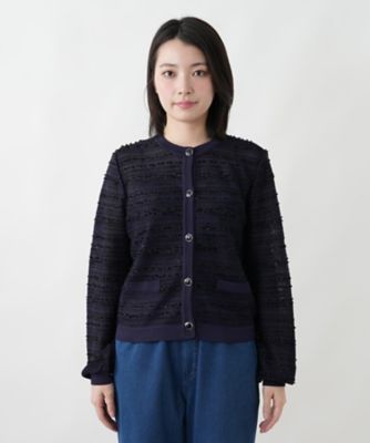 大きいサイズ　13号　レリアン　ツイードジャケット　ラメ　XL相当　セレモニー ラメノーカラージャケット【セレモニー】 | Leilian (Women)/レリアン
