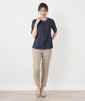 ラメネックタックカットソー | Leilian (Women)/レリアン | 三越伊勢丹