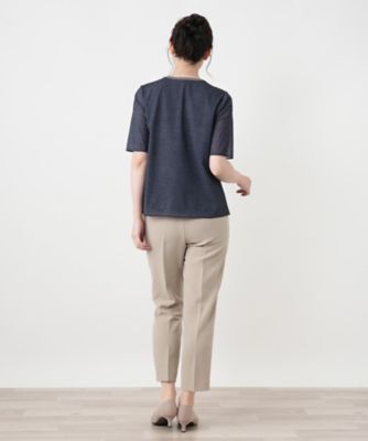 ラメネックタックカットソー | Leilian (Women)/レリアン | 三越伊勢丹