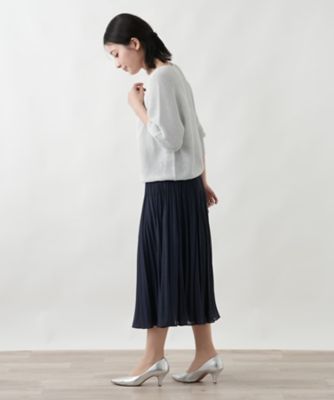 消しプリーツリバーシブルスカート【セレモニー】 | Leilian (Women