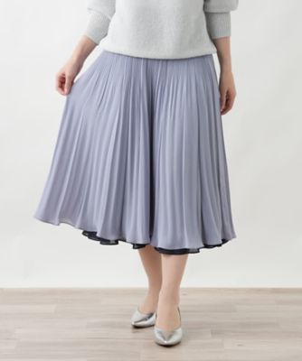 消しプリーツリバーシブルスカート【セレモニー】 | Leilian (Women
