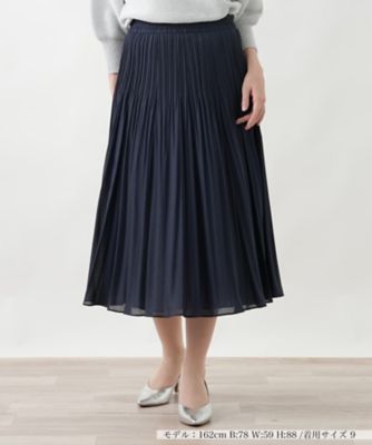 消しプリーツリバーシブルスカート【セレモニー】 | Leilian (Women