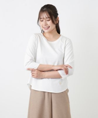 美品 Leilian レリアン 幾何学模様 七分袖チュニック ゆったり さらっと 七分袖カットソー | Leilian (Women)/レリアン | 三越伊勢丹オンライン