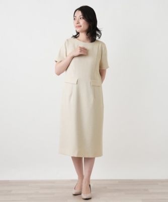 未使用 レリアン Leilian ミディ丈 プリーツ ワンピース 9 ミディ丈サックワンピース | Leilian (Women)/レリアン | 三越伊勢丹