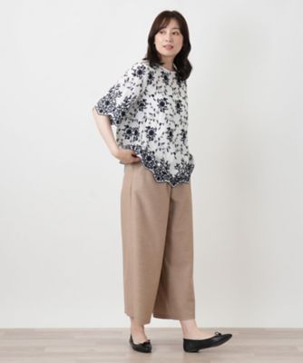 ストレッチガウチョパンツ | Leilian (Women)/レリアン | 三越伊勢丹