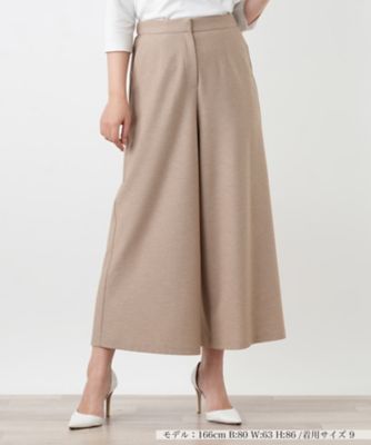 ＜Leilian (Women)＞ストレッチガウチョパンツ【Ｒｉｃｈ　１－ｍｉｌｅ】【２６年３月カタログ】