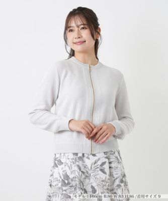 ＜Leilian (Women)＞ニットブルゾン【Ｒｉｃｈ　１－ｍｉｌｅ】【２６年３月カタログ】