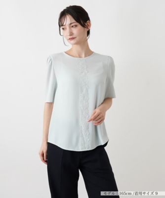 ＜BOURGE (Women)＞レースラインブラウス