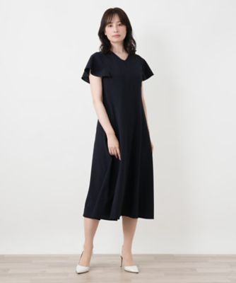Vネックフレアワンピース | BOURGE (Women)/ブールジュ | 三越伊勢丹