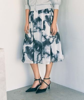 ＜BOURGE (Women)＞【溝口春菜さん×ＢＯＵＲＧＥ】プリントフレアスカート