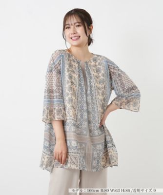 ＜Leilian (Women)＞ドルマンスリーブチュニック【２６年３月カタログ】