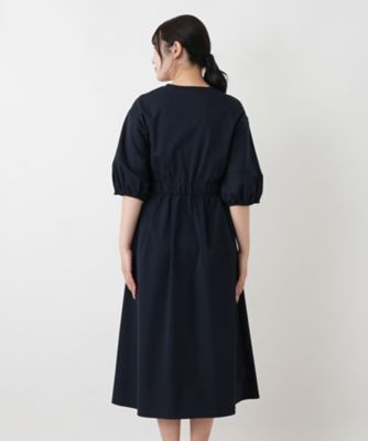 洗えるウエストリボンフレアワンピース【MUSE BY ROCHAS