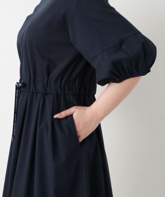 洗えるウエストリボンフレアワンピース【MUSE BY ROCHAS