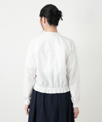 ユキトリイ　レース　アンサンブル　白色 2533PR レディスシングルコート 7分袖（Dickies）｜医療用白衣・介護