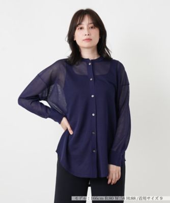 ＜BOURGE (Women)＞シアーセミロングカーディガン