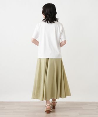 刺繍クルーネックカットソー【Leilian WHITE LABEL